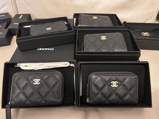 CHANEL 2023-24FW Zipped Coin Purse (AP3402 B12928)