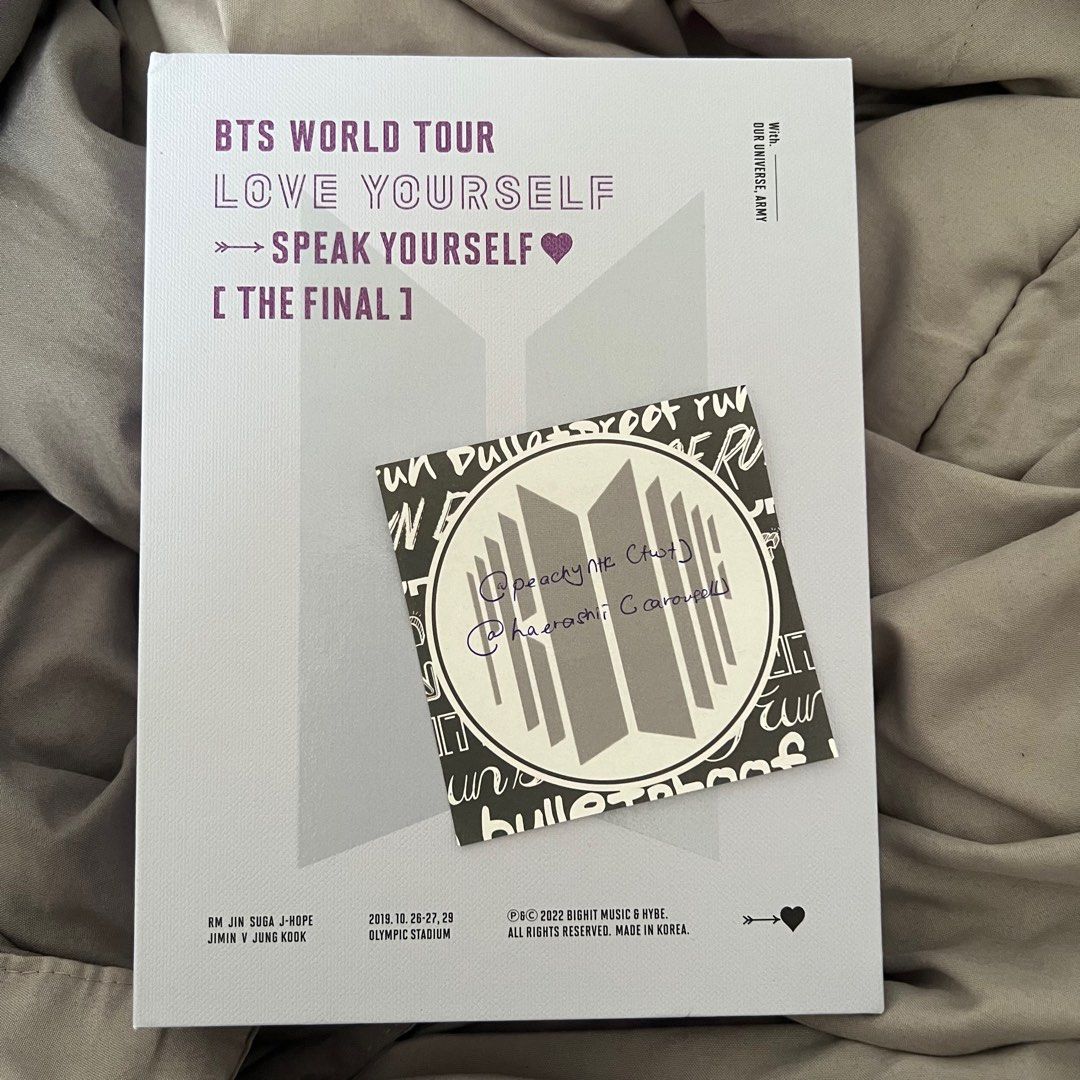 Clearance/WTS] BTS World Tour Love Yourself Speak Yourself The