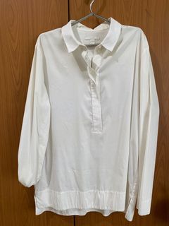 Cos white long sleeve top