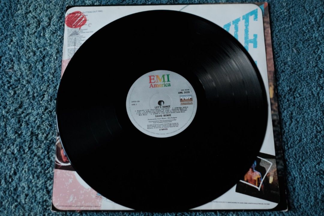 David Bowie Let's Dance LP Record Vinyl, Hobbies & Toys, Music