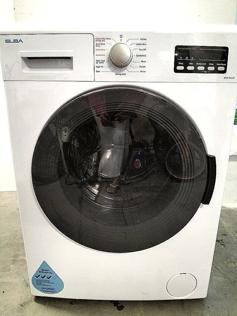 Elba.. 7/5 kg Washer cum dryer, TV & Home Appliances, Washing Machines and Dryers on Carousell