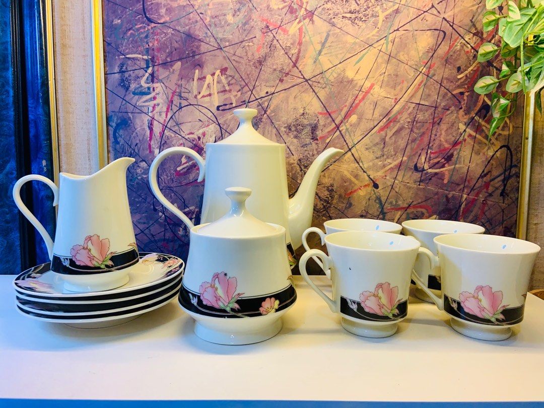 Elegance ivory tea set, Kitchen & Appliances di Carousell