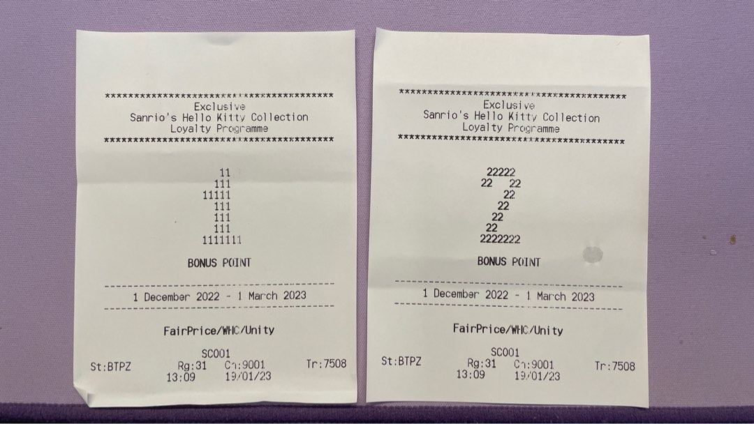 Hello Kitty Raffle Tickets FairPrice Hello Kitty Collection bonus points, Tickets & Vouchers ...
