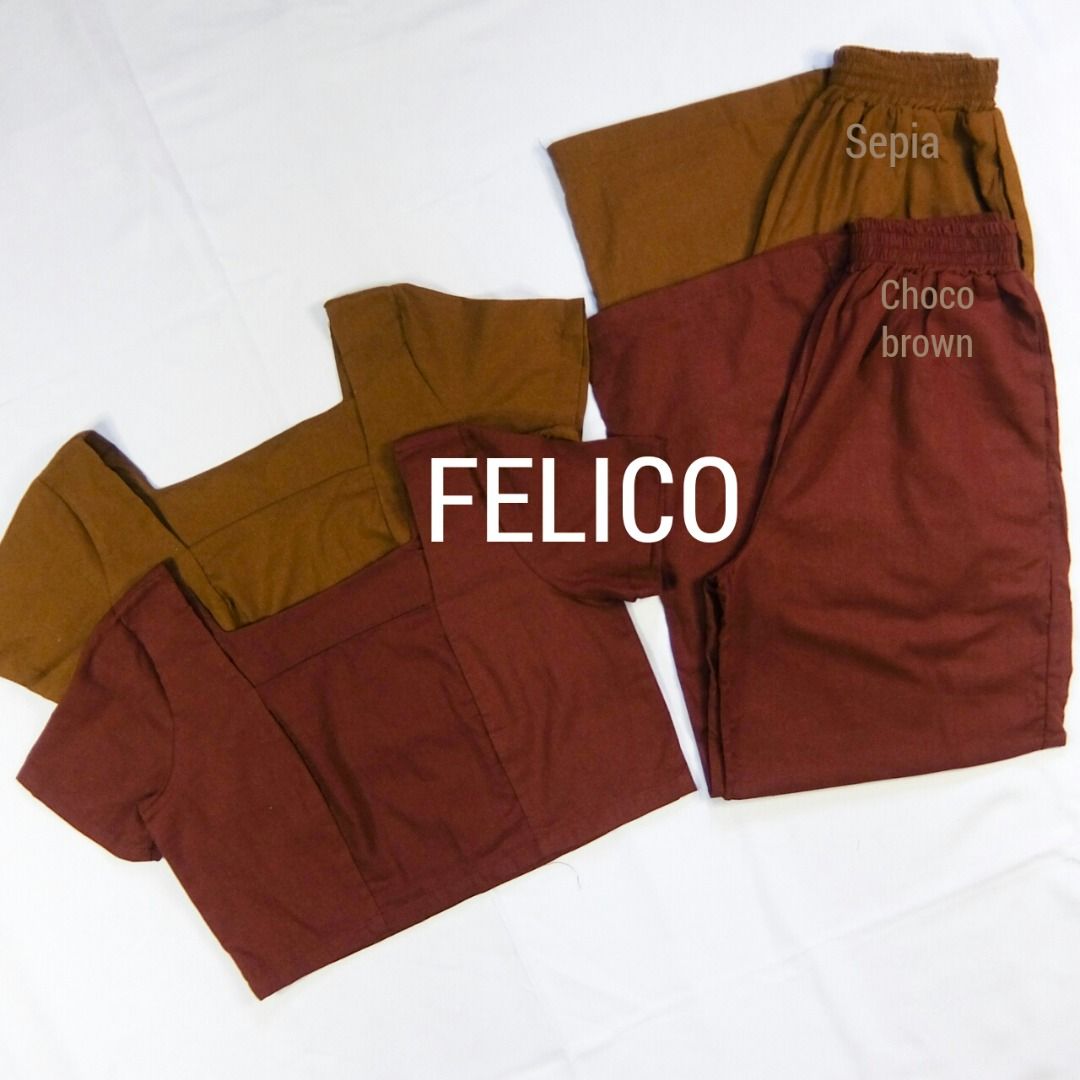 FELICO SQUARE NECK/PANTS COORDS, Women's Fashion, Dresses & Sets, Sets ...