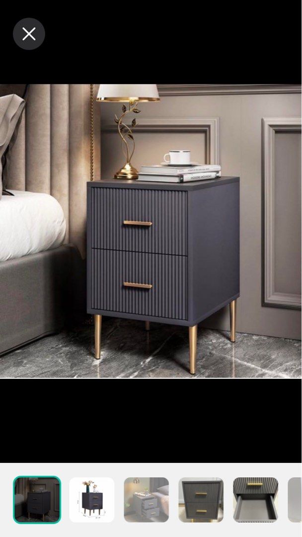 Fluted Bedside Furniture & Home Living, Furniture, Shelves