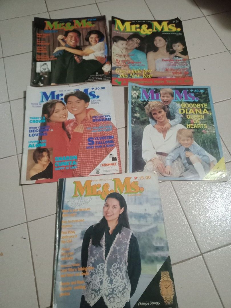 For sale old magazine (Category: Magazines) located in Caloocan City. Submitted by kaymatias (Listing ID 1211126095, Image 1). Description: For sale old magazine Mr & mrs(5pcs),free press(1) All for 850pesos,vintage north caloocan 09212184805.