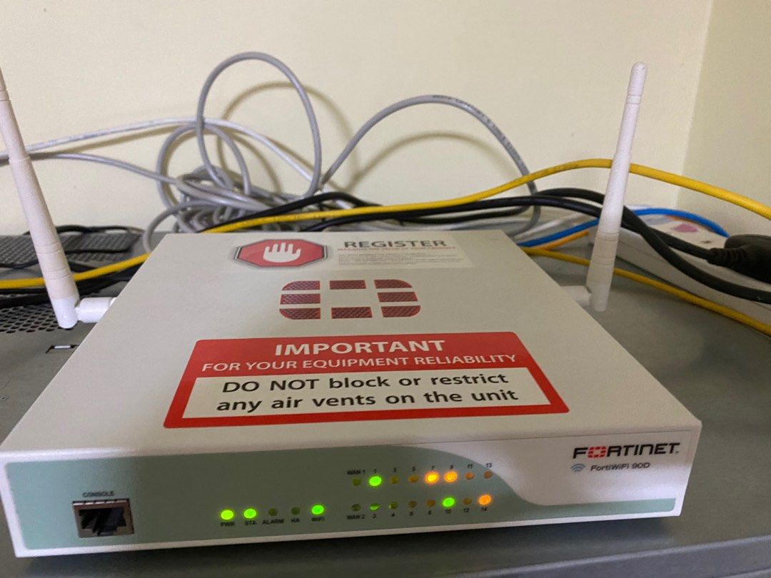 Fortinet 90d Router Fortiwifi/fortigate 90D, Computers & Tech, Parts & Accessories ...