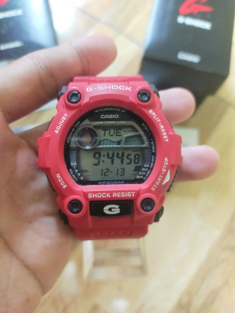 G7900a4 Mat Moto Merah Men s Fashion Watches Accessories Watches on Carousell