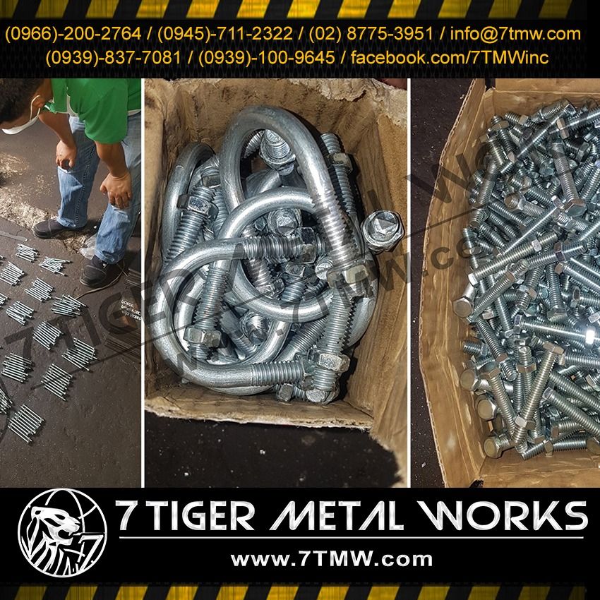 Galvanized UBolt & HDG Hexagonal Bolt Anchor Bolt Set, Commercial