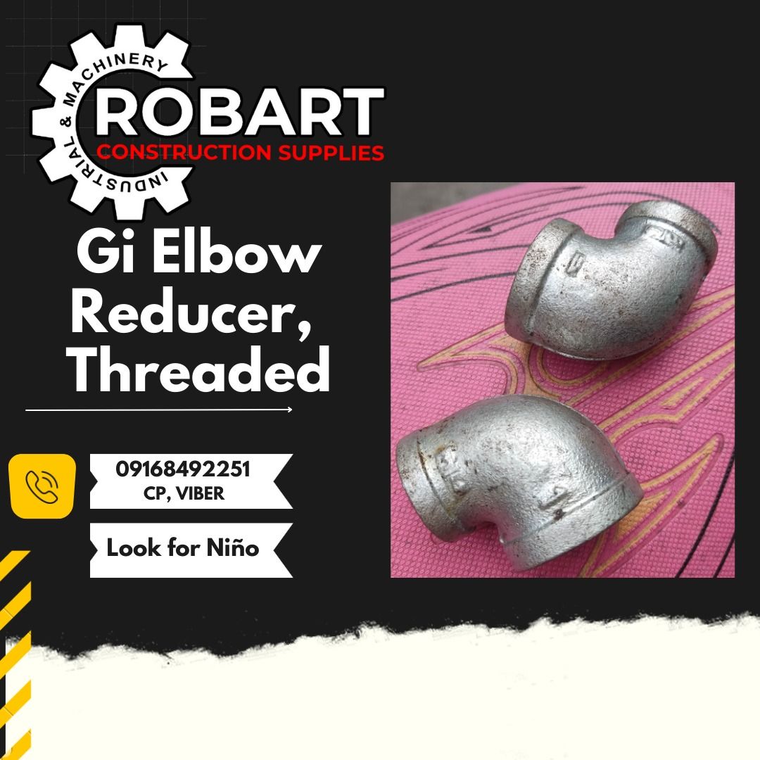 Gi Elbow Reducer Threaded, Commercial & Industrial, Construction Tools ...