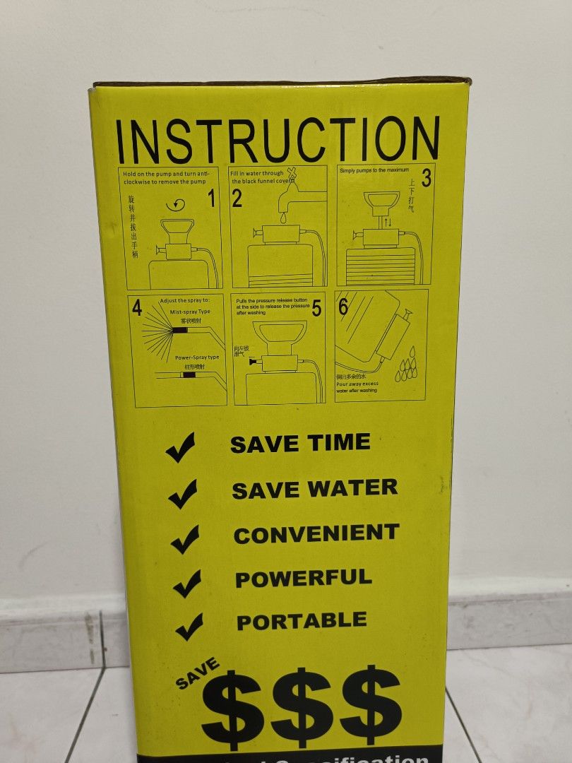 Grande SSM portable car wash kit, Furniture & Home Living, Gardening