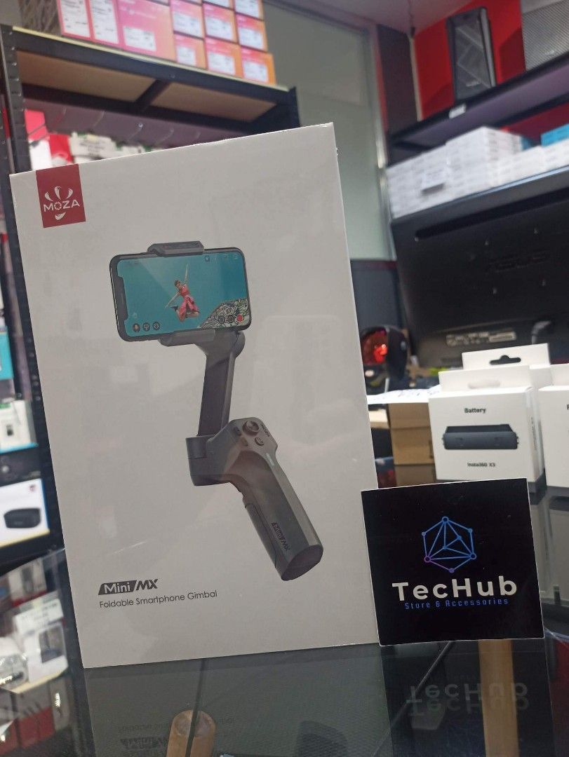 Gudzen MOZA Mini MX Foldable Smartphone Gimbal Grey (Category: Gimbals & Stabilizers ) located in Makati City. Submitted by techubstoreandaccessories (Listing ID 1211143040, Image 1). Description: Gudzen MOZA Mini MX Foldable Smartphone Gimbal Grey ON HAND! READY TO SHIP! 💯 GUARANTEED ORIGINAL ❗❗❗ ACTUAL PICS POSTED. DIRECT SUPPLIER❗❗❗BRANDNEW ITEMS❗❗❗ WITH 7DAYS REPLACEMENT FOR FACTORY DEFECTS AND 1YR WARRANTY ❗️2YRS WARRANTY FOR TRANSCEND DASH