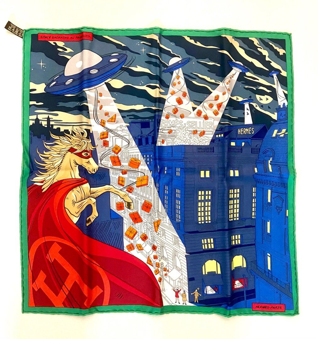 Hermes space shopping au faubourg scarf Sale