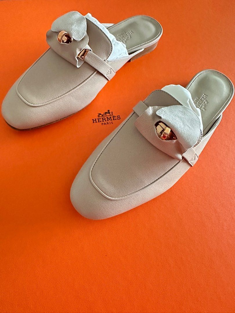 Mule hermes hotsell blanche