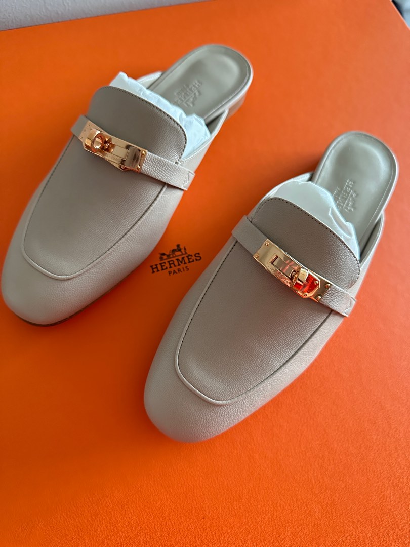 Mule hermes hotsell blanche