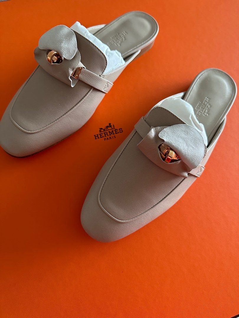Mule hermes hotsell blanche