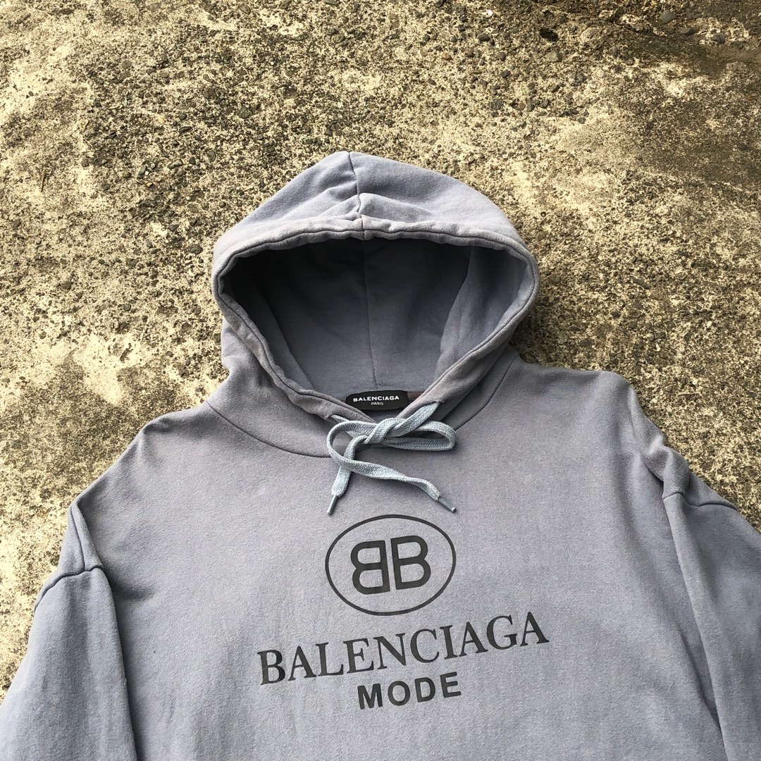 Hoodie Balenciaga Original second Fesyen Pria Pakaian Atasan