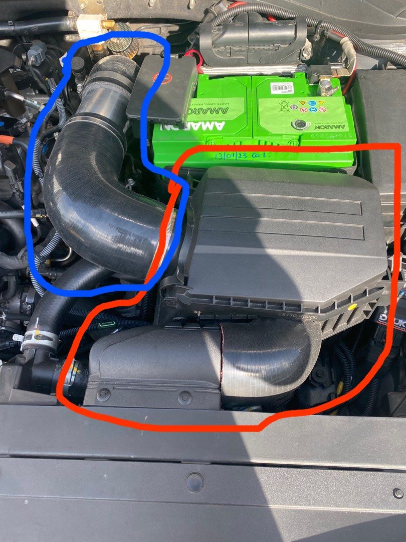 Hyundai/Kia air intake I30N/veloster N OEM open pod air filter airbox