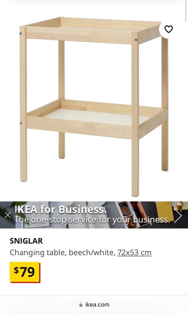 IKEA changing table used + free delivery, Babies & Kids, Baby Nursery