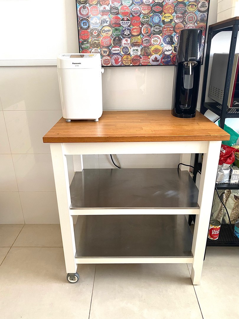 IKEA kitchen table/trolley, Furniture & Home Living, Furniture, Shelves