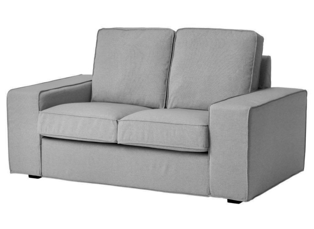 IKEA KIVIK 2seater 兩座位梳化 沙發 (淺灰) 北歐 簡約 低於半價, 傢俬＆家居, 傢俬, 梳化 Carousell