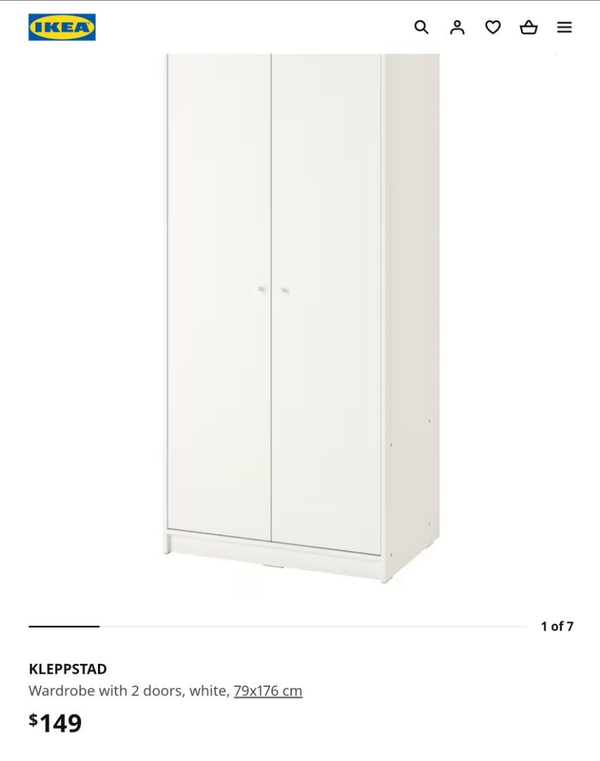 IKEA KLEPPSTAD, Furniture & Home Living, Furniture, Shelves, Cabinets ...
