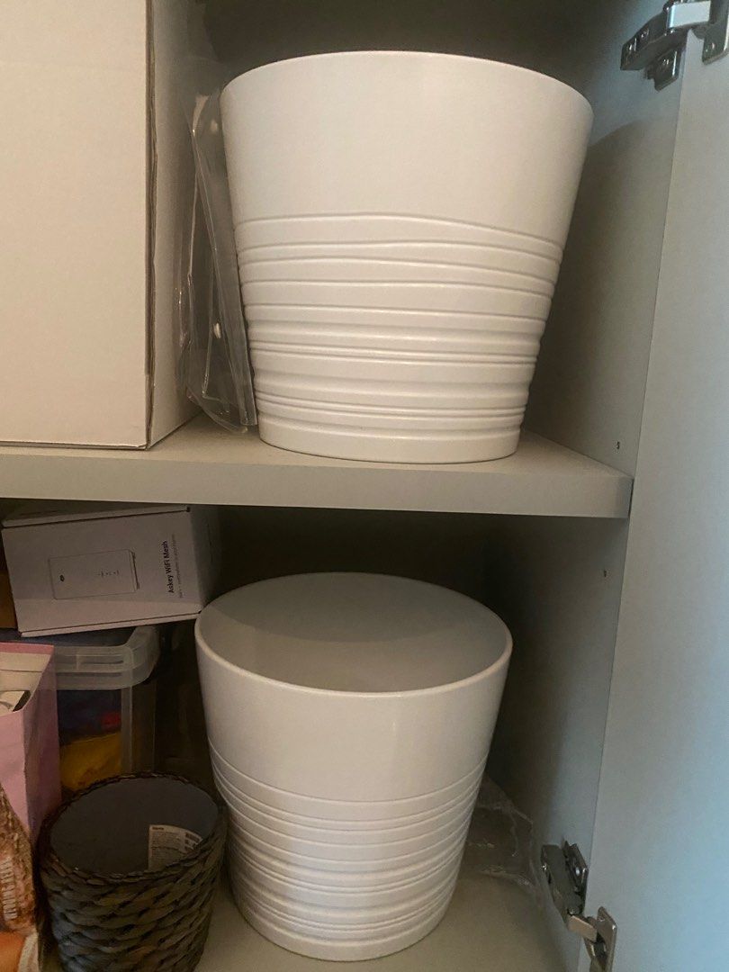 IKEA plant pots, Furniture & Home Living, Gardening, Pots & Planters on