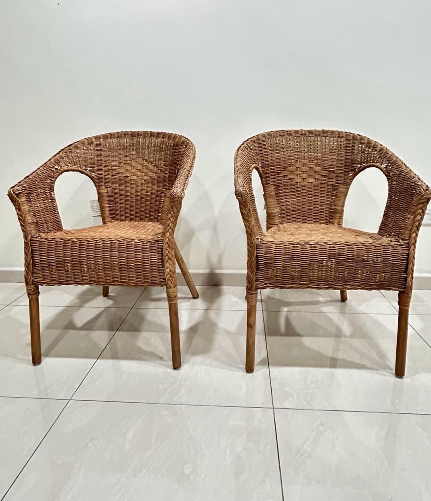 IKEA Rattan Chair (pair), Furniture & Home Living, Outdoor Furniture on