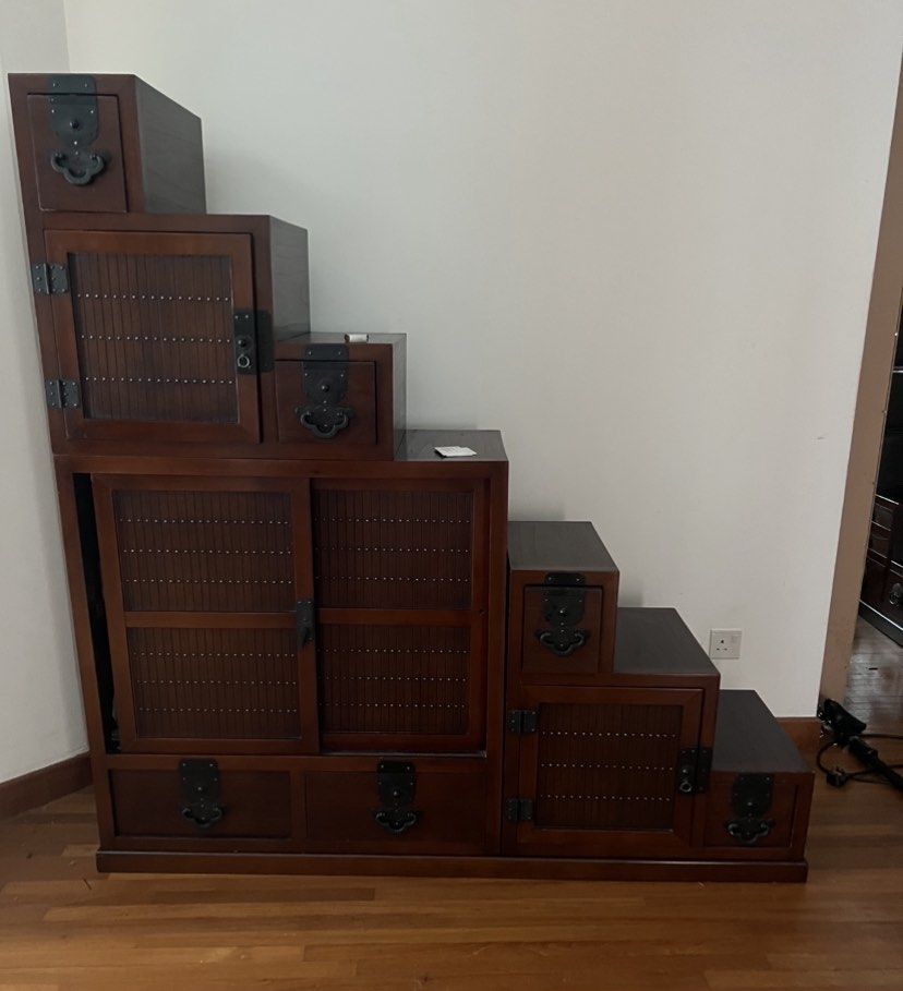 Japanese step tansu, Furniture & Home Living, Furniture, Other Home