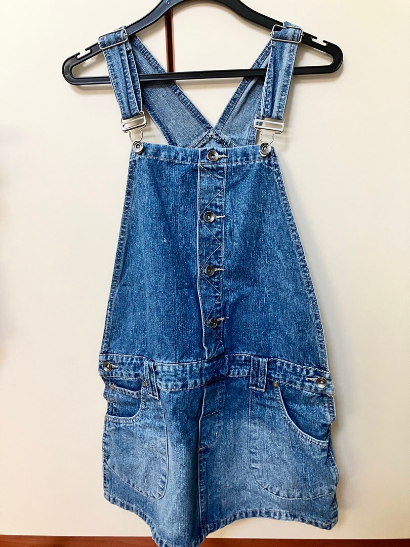 Jean overalls, Women's Fashion, Dresses & Sets, Jumpsuits on Carousell