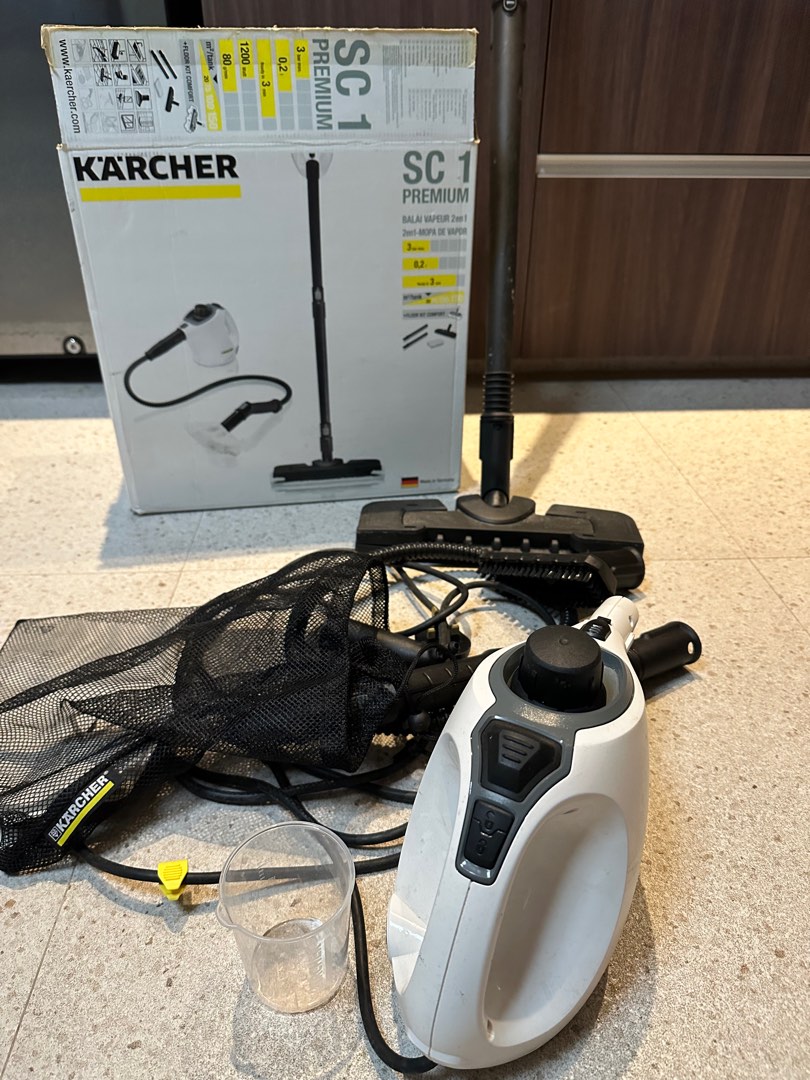 Karcher steam cleaner SC1 Premium with floor kit, Furniture & Home Living, Cleaning & Homecare