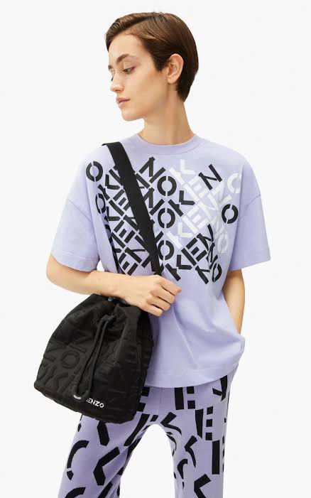 KENZO KENZOGRAM SMALL BUCKET BAG BLACK Women s Fashion Bags Wallets Cross body Bags on Carousell