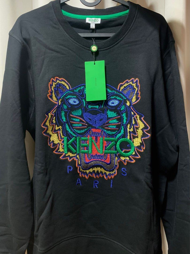 KENZO Tiger Sweatshirt (限量刺繡綠金款）