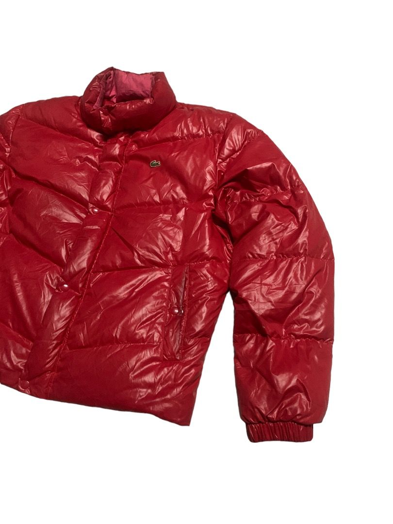 Lacoste red puffer down jacket, Men's Fashion, Coats, Jackets and