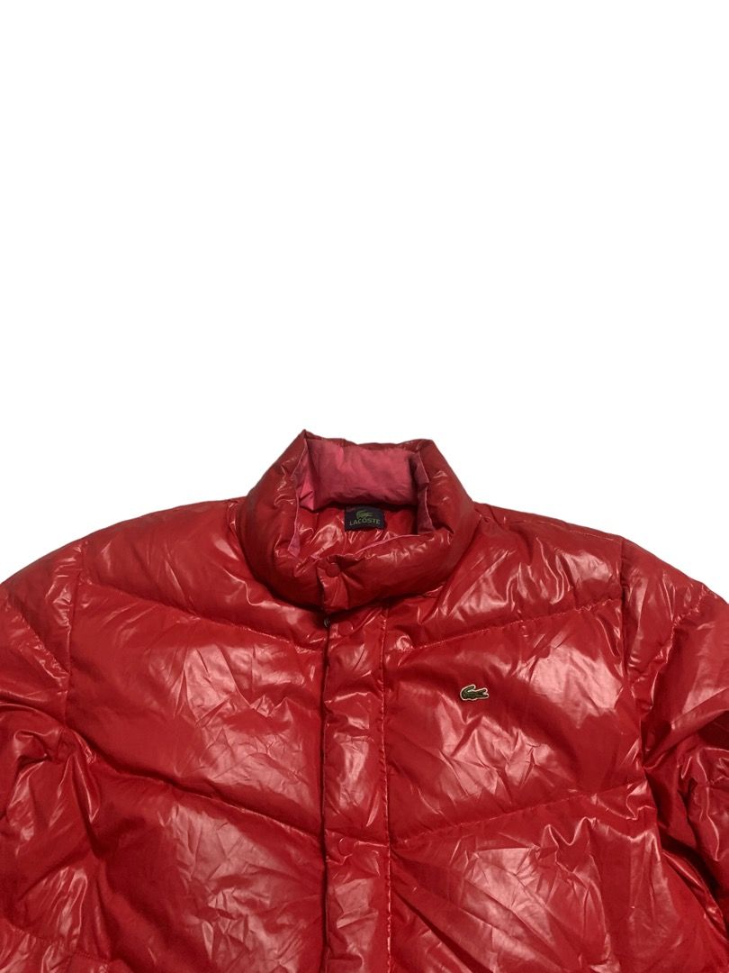 Lacoste red puffer down jacket, Men's Fashion, Coats, Jackets and