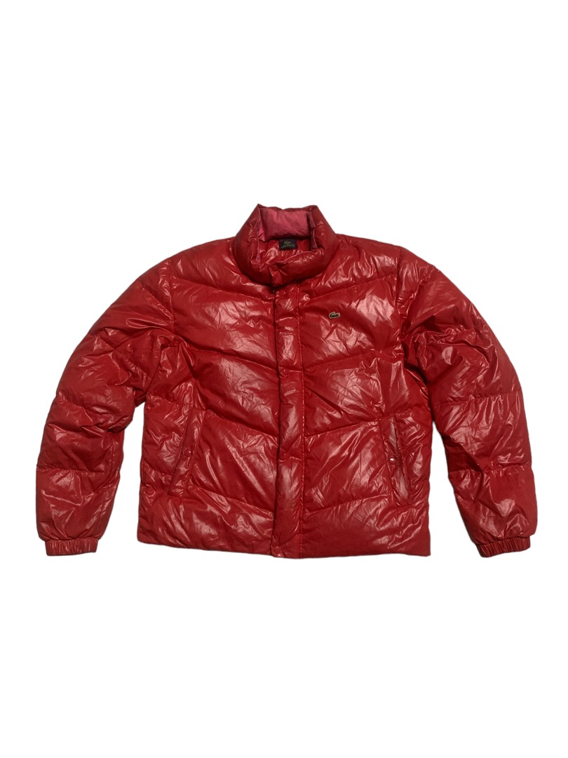 Lacoste red puffer down jacket, Men's Fashion, Coats, Jackets and