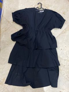 Layer Black Dress Cottonink
