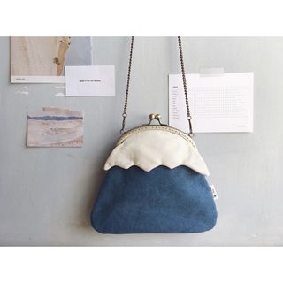 臺灣Little imperfection 手工富士山珠扣鏈側背包