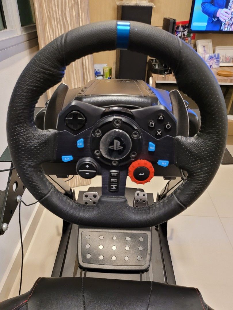 Logitec G29 Racing Wheel with Shifter and S5 Wheel stand, Video Gaming