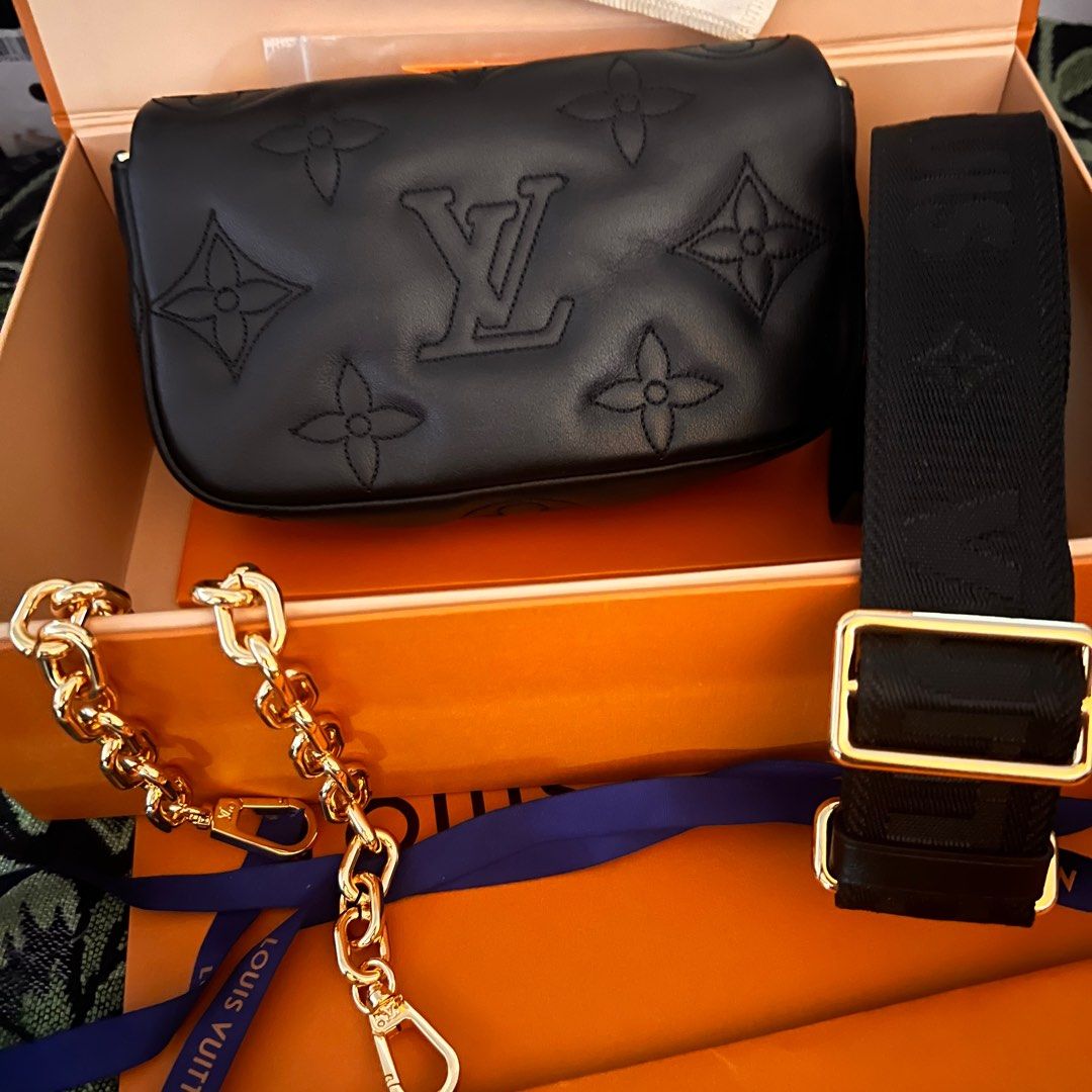 💯真品Louis Vuitton M81398 WALLET ON STRAP BUBBLEGRAM, 名牌, 手袋及銀包- Carousell