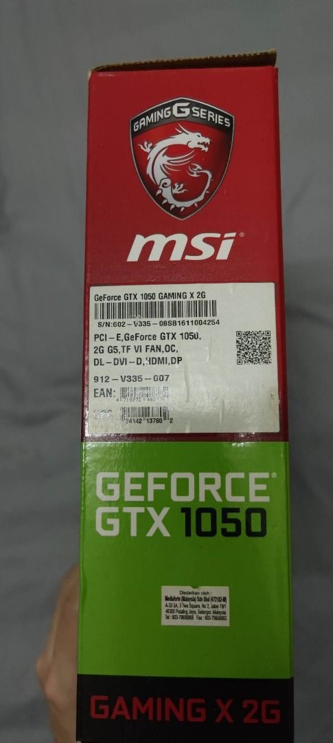 MSI Geforce GTX 1050 Gaming X 2G, Computers & Tech, Parts & Accessories ...