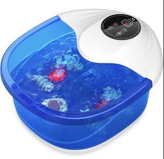 New Foot Spa Misiki Foot Bath Massager with Heat Bubbles Vibration and Auto Shut-Off
