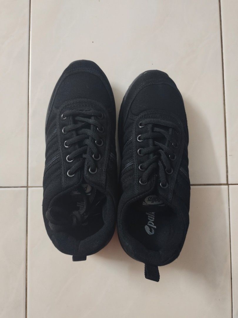 New Pallas Black School Shoes, Women's Fashion, Footwear, Sneakers on