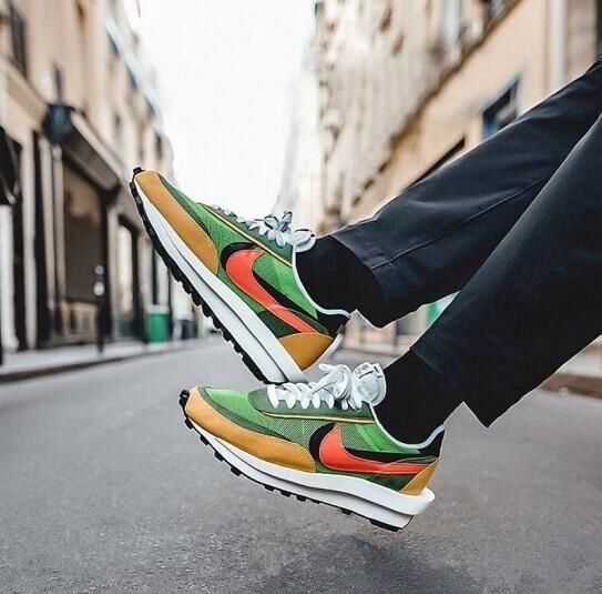 Nike LD Waffle sacai 'Green Multi', Men's Fashion, Footwear ...