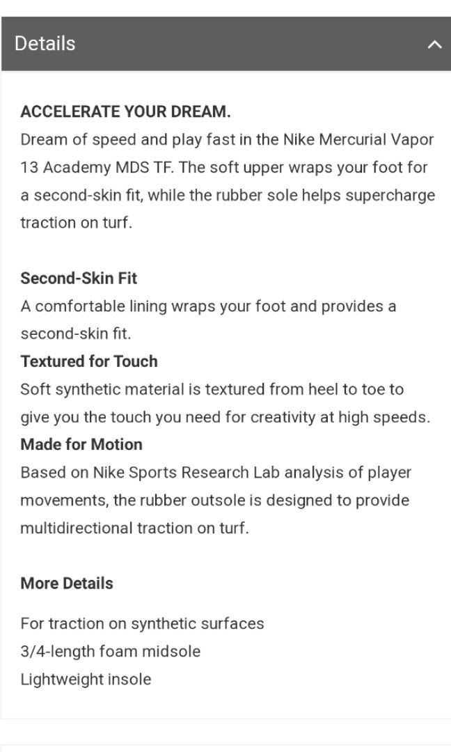 vapor 13 academy mds tf