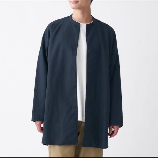 NWT MUJI labo long shirt (unisex), Women's Fashion, Coats, Jackets and