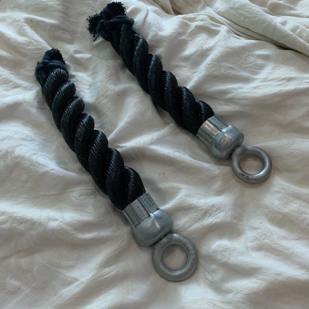 Nylon rope Grip handle, exercise, pull ups, Sports Equipment, Other Sports Equipment and