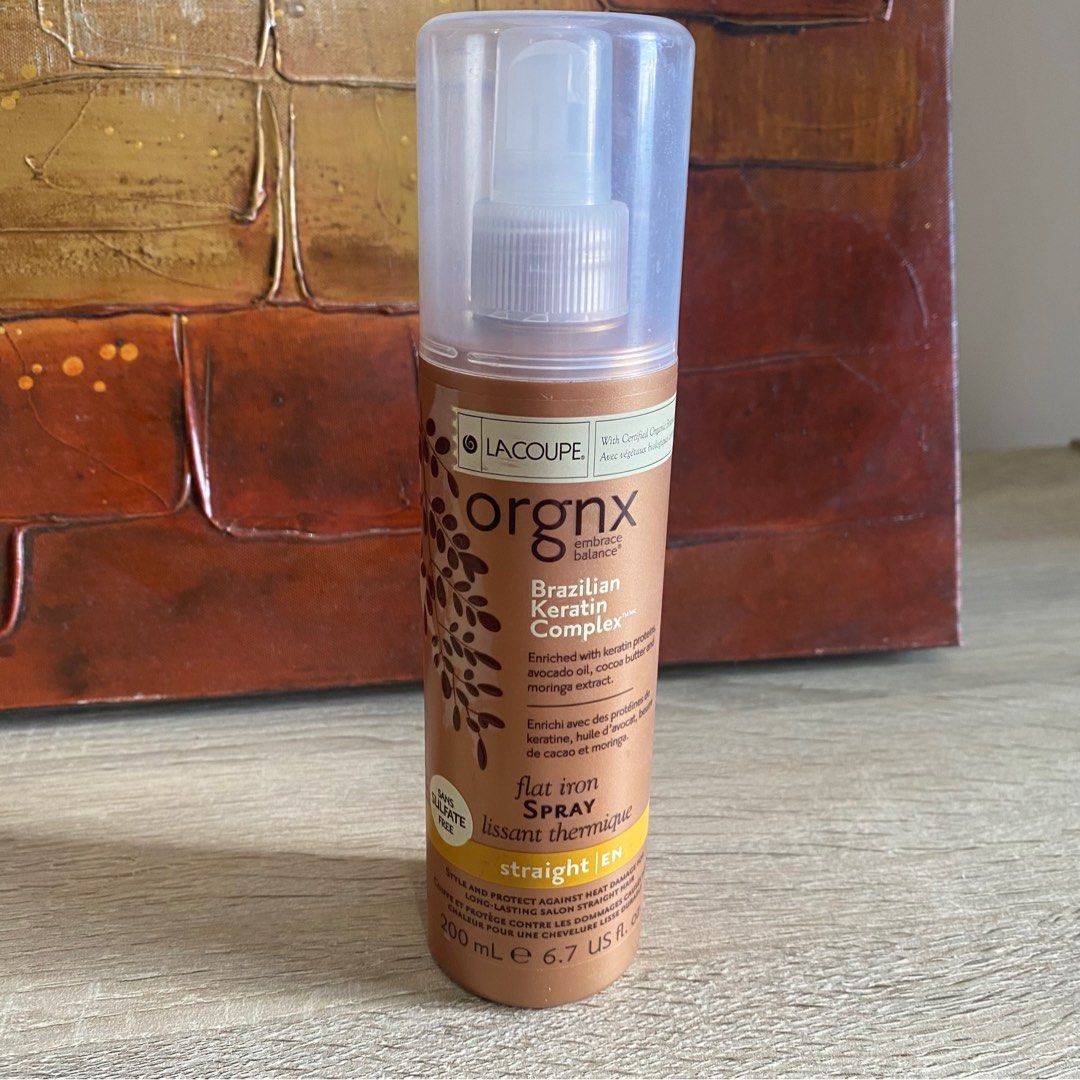 Orgnx Keratin Flat Iron Spray, Beauty & Personal Care, Hair on Carousell