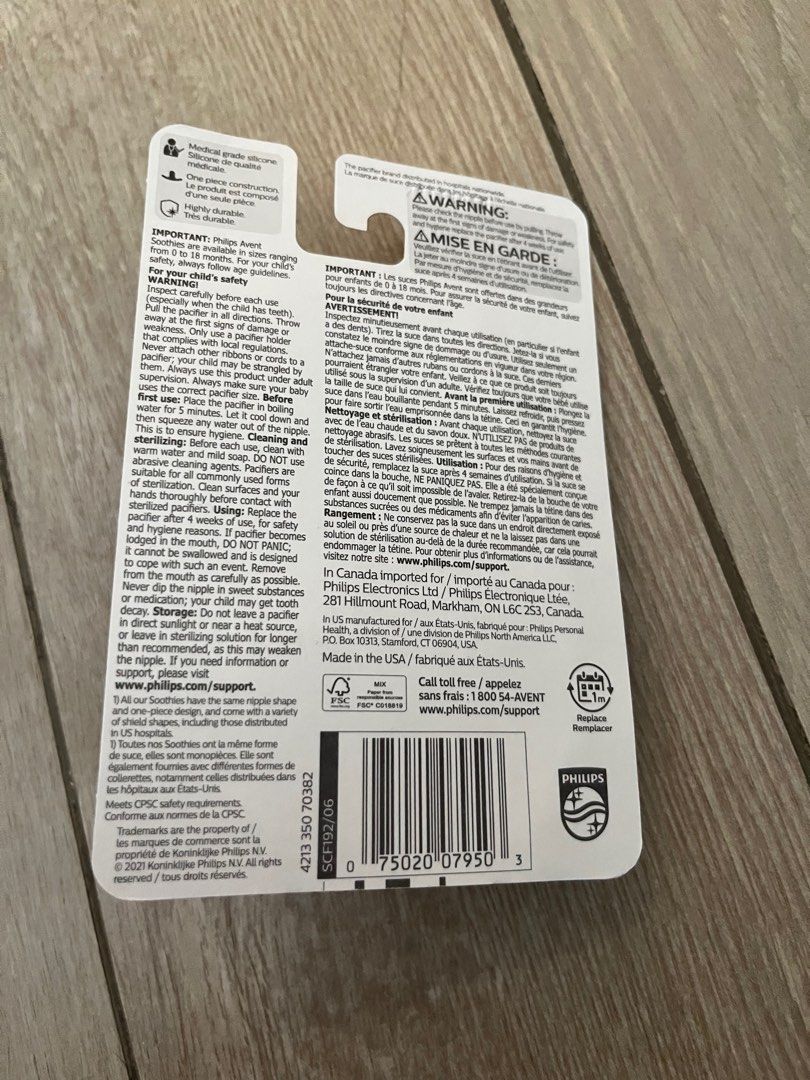 Philips Avent Super Soothie Pacifier 3-18m, Babies & Kids ...