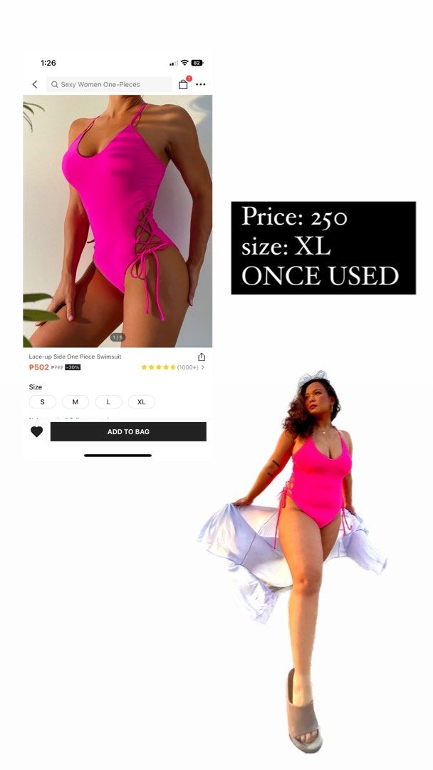 PLUS SIZE SWIMSUIT FOR SALE SHEIN ORIGINAL, Women's Fashion, Swimwear